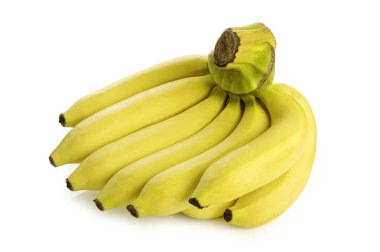 Muz kırpma yolu ile beyaz arkaplanda izole.