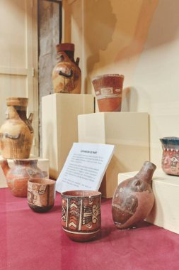 Wari Arkeoloji Müzesi, Ayacucho. Peru. Yüksek kalite fotoğraf