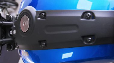 Store Yamaha, FZX Connected motorcycle is on display the showroom Yamaha shop