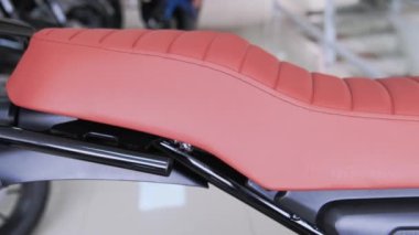 Store Yamaha, FZX Connected motorcycle is on display the showroom Yamaha shop