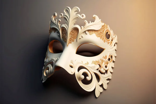 Pretty ornate carnival mask, Venetian mask insolated.