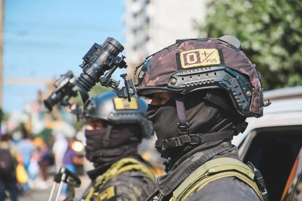 เปร กรกฎาคม 2023 ขบวนพาเหรดทหารเปร าหร นประกาศอ สรภาพ กรกฎาคม ในถนนหล บราซ — ภาพถ่ายสต็อก
