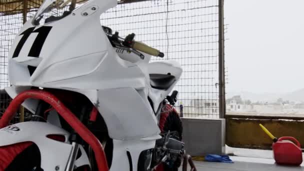 Неизвестные Пилоты Участвующие Motopark Santa Rosa Championship Лима Перу — стоковое видео
