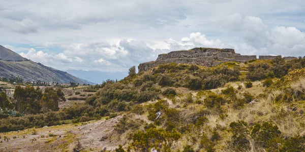Ruinas Fortaleza Inca Puka Pukara Fuera Cusco Perú —  Fotos de Stock