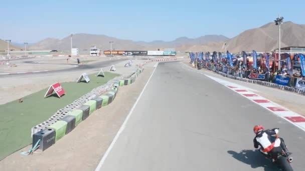 Mistrovství Světa Silničním Závodě Chutana Motopark Peru Národní Motocyklový Závod — Stock video