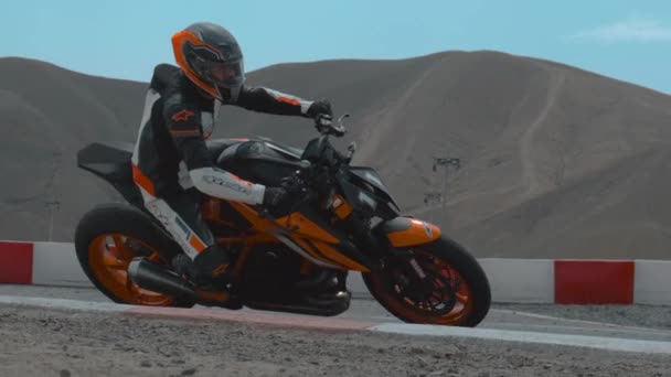 Országúti Versenybajnokság Chutana Motopark Peru Vagyok Nemzeti Motorkerékpár Verseny Több — Stock videók