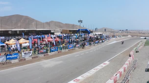 Mistrovství Světa Silničním Závodě Chutana Motopark Peru Národní Motocyklový Závod — Stock video