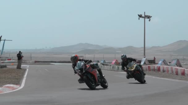 Wegracekampioenschap Chutana Motopark Peru Nationale Motorrace Van Meerdere Categorieën Hoge — Stockvideo