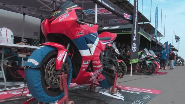 Πρωτάθλημα Αγώνων Δρόμου Chutana Motopark Περού Εθνικός Αγώνας Μοτοσικλετών Πολλαπλών — Αρχείο Βίντεο