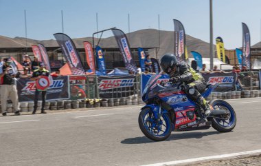 Yarış Şampiyonası. La Chutana Motopark Peru. Çoklu kategorilerden oluşan ulusal motosiklet yarışı