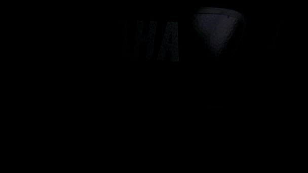 Nahaufnahme Des Grauen Metall Logos Des Yamaha Motorrads Das Spiel — Stockvideo