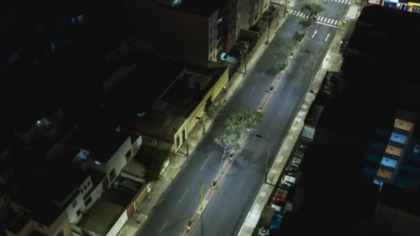 Luftaufnahme Stadtbild Zeitraffer Des Verkehrs Auf Der Straße — Stockvideo