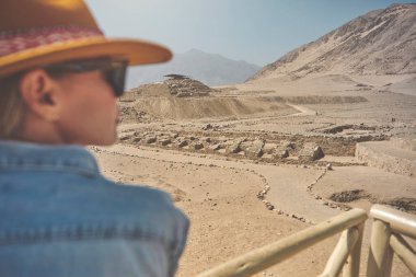 Caral Harabeleri, Amerika 'nın en eski şehri, Unesco Dünya Mirası Alanı, Rio Supe Vadisi, Peru