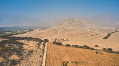 Caral Harabeleri, Amerika 'nın en eski şehri, Unesco Dünya Mirası Alanı, Rio Supe Vadisi, Peru