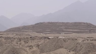 Caral Harabeleri, Amerika 'nın en eski şehri, Unesco Dünya Mirası Alanı, Rio Supe Vadisi, Peru