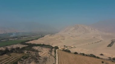 Caral Harabeleri, Amerika 'nın en eski şehri, Unesco Dünya Mirası Alanı, Rio Supe Vadisi, Peru