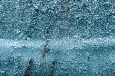 Abstract close up of a piece of ice flating in glacier lagoon, Iceland