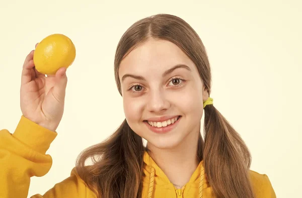 Vitamin Diéta Gyermek Egészséges Ételeket Eszik Gyermekkori Egészség Citrusfélék Természetes — Stock Fotó