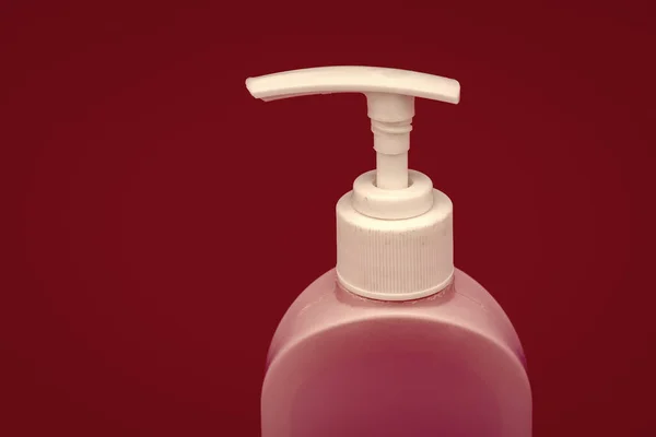 Kozmetik Ürünleri Sunuyorum Markasız Şampuan Reklamı Saç Kremi Vücut Losyonu — Stok fotoğraf