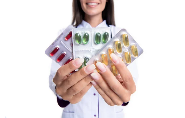Medicamento Ampolla Píldora Médico Con Píldora Medicación Vista Primer Plano —  Fotos de Stock