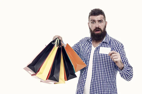 Vergeet Niet Gratis Cadeau Halen Verrast Shopper Met Gift Card — Stockfoto
