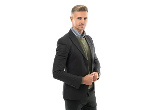 Good Looking Adult Mature Guy Mature Guy Has Great Style — Stock Photo, Image