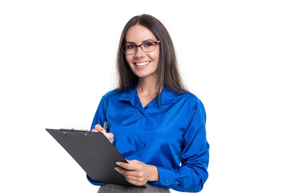 stock image boss signing business contract isolated on white background. noting boss with contract. business contract in hands of noting boss in studio. successful business boss noting the contract.