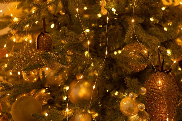 Xmas Tatil Dekorasyonu Seçici Odaklanma Mutlu Noel Tatilleri Yeni Yıl — Stok fotoğraf