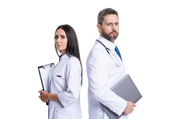 Médico Internista Aislados Sobre Fondo Blanco Doctor Con Internista Estudio — Foto de Stock
