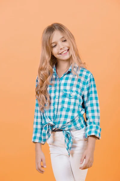 Kindertijd Jeugd Schoonheid Mode Gelukkige Jeugd Concept — Stockfoto