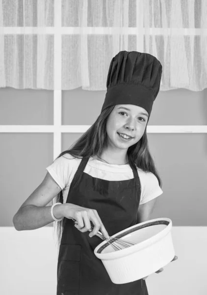 Bambino Panettiere Preparare Pasto Cucina Cucinare Cibo Cena Felice Sviluppo — Foto Stock