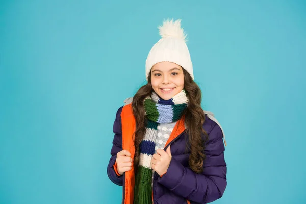 Desportos Inverno Compras Estação Fria Criança Casaco Quente Acolchoado Moda — Fotografia de Stock
