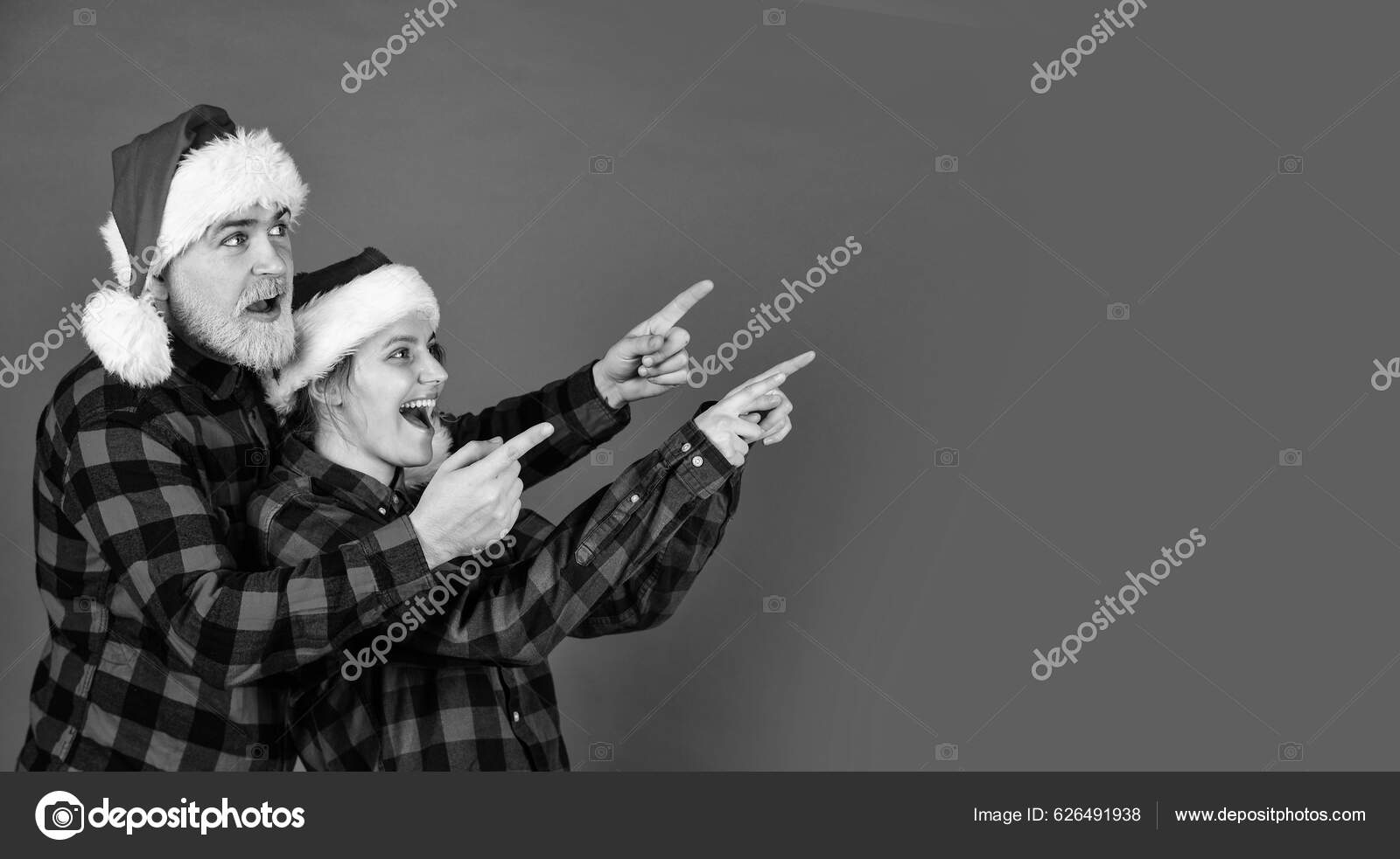 Winter Joy Couple Love Cuddling Good Mood Couple Goals Santa Stock Photo by  ©stetsik 626491938