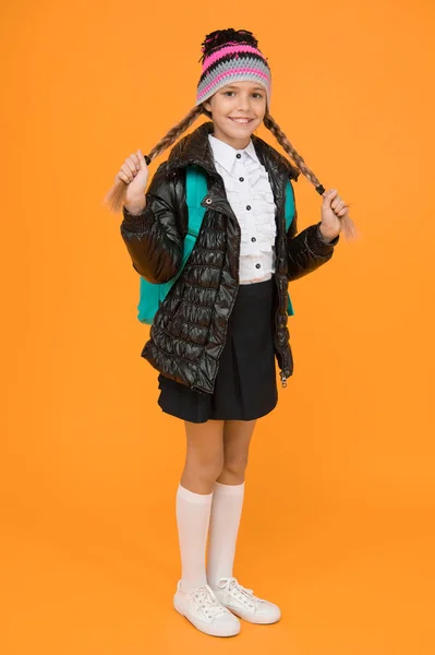 Fashion Concept Warm Clothing Buy Clothes School Season Schoolgirl Fashion — Stock fotografie