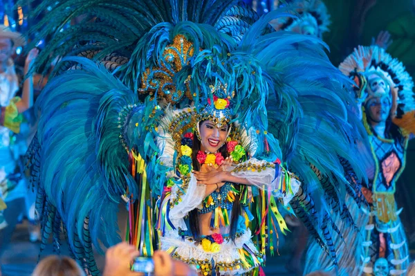 Паринтинс Бразилия Декабря 2015 Года Красочные Бразильские Танцоры Самбы — стоковое фото