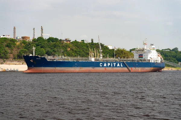 Манаус Бразилія Грудня 2015 Capital Product Partners Cargo Ship — стокове фото