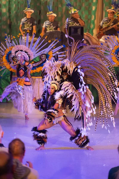 Паринтинс Бразилия Декабря 2015 Года Танцоры Самбы Бразильского Плотоядного Народа — стоковое фото