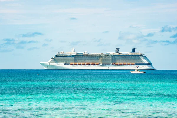 Great Stirrup Cay Bahamas January 2016 Celebrity Cruises Ship Liner — Stock Photo, Image