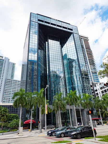 Μαϊάμι Φλόριντα Ηπα Δεκεμβρίου 2015 Glassy Άποψη Ουρανοξύστη — Φωτογραφία Αρχείου