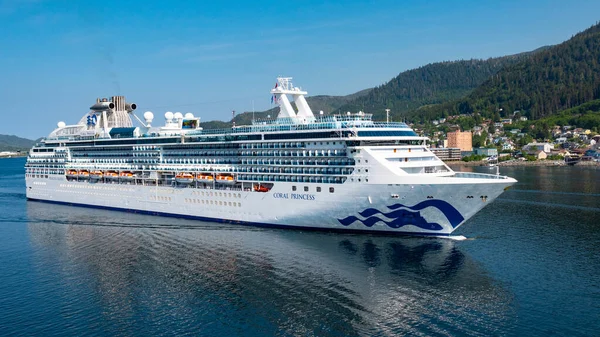 Ketchikan Alaska Usa Mai 2019 Kreuzfahrtschiff Coral Princess Princess Cruises — Stockfoto