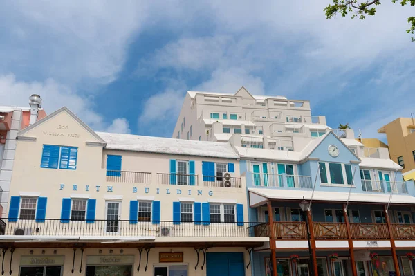 Hamilton Bermuda March 2016 Facade Architecture Building City Downtow — Stock Photo, Image
