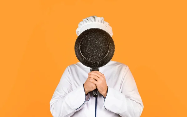 Buďte Extra Opatrní Příprava Jídla Kuchyni Koncept Vaření Jídla Kvalitní — Stock fotografie