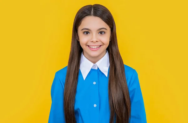 Porträt Von Teenie Schulmädchen Hintergrund Foto Von Teenager Schulmädchen Uniform — Stockfoto