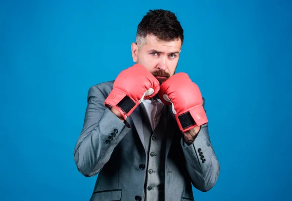 Criminal Defense Lawyer Planning Out Strategies Businessman Wear Boxing Gloves — Stock Photo, Image