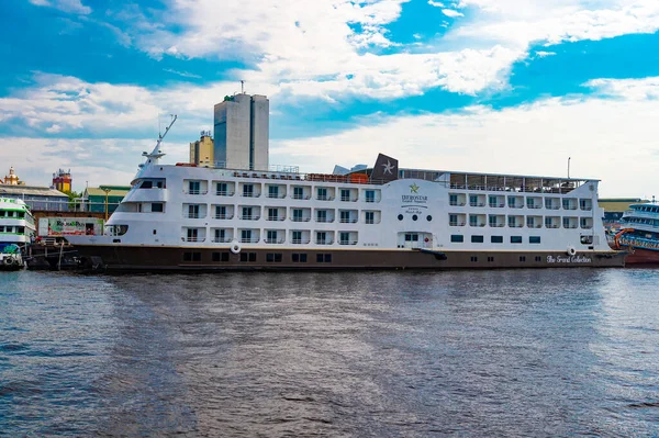 Manaus Brazil December 2015 Iberostar Grand Amazon Cruise Ship — 스톡 사진