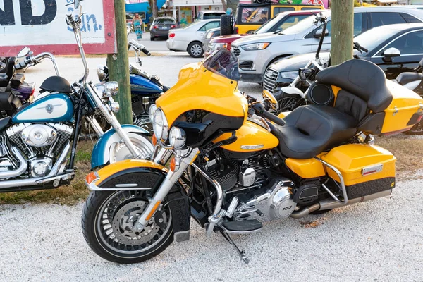 Miami Florida Marzo 2021 2013 Harley Davidson Flhx Motocicleta Vista —  Fotos de Stock