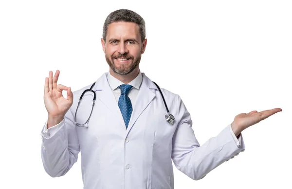 Cheerful Healthcare Therapist Stethoscope Healthcare Therapist Healthcare Therapist Man — Stock Photo, Image