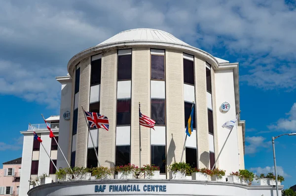 Nassau Μπαχάμες Φεβρουάριος 2016 Baf Οικονομικό Κέντρο Αρχιτεκτονικής Κτιρίων — Φωτογραφία Αρχείου