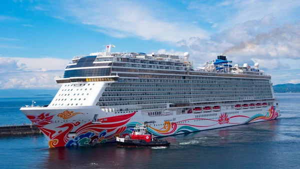 Victoria Canada Juni 2019 Cruiseschip Oceaan — Stockfoto