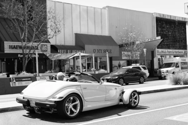 Long Beach Califórnia Eua Março 2021 Carro Clássico Chrysler Plymouth — Fotografia de Stock